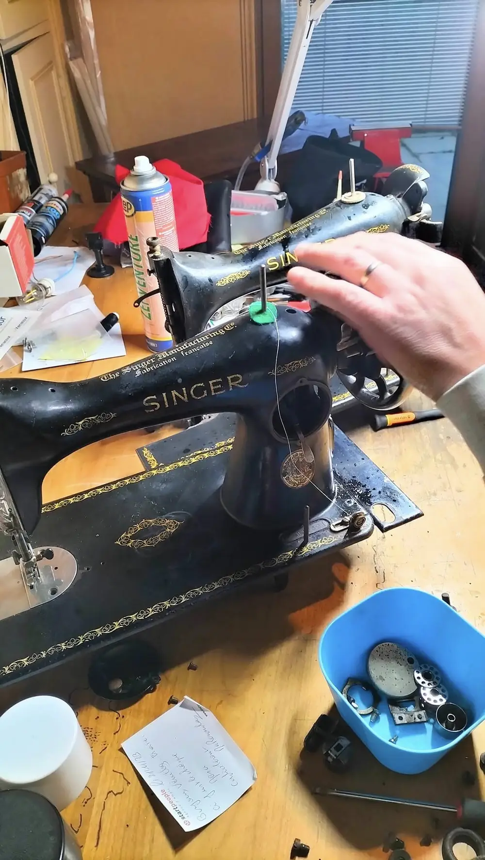 Atelier de réparation de machines à coudre